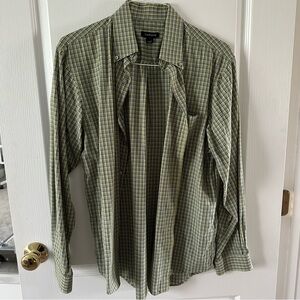 Mens Green Button Down Shirt